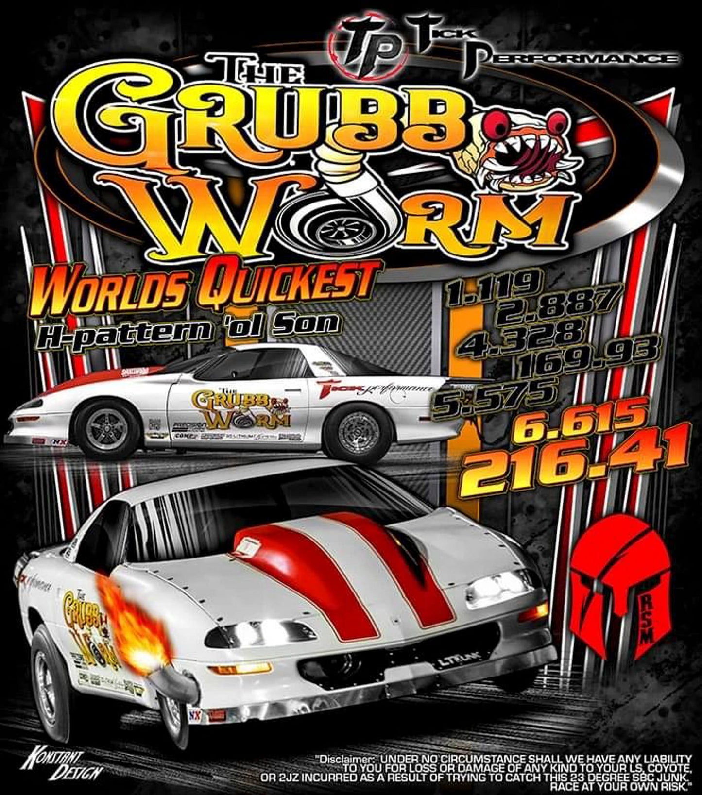 Assorted Grubb Worm Shirts